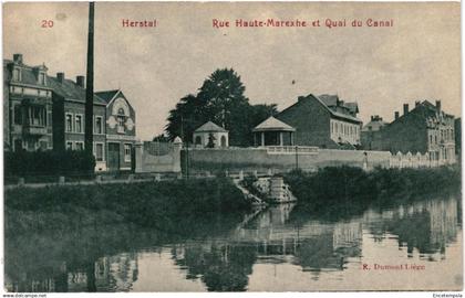CPA  Carte Postale Belgique  Herstal Rue Haute Marexhe et Quai du Canal  VM95294ok