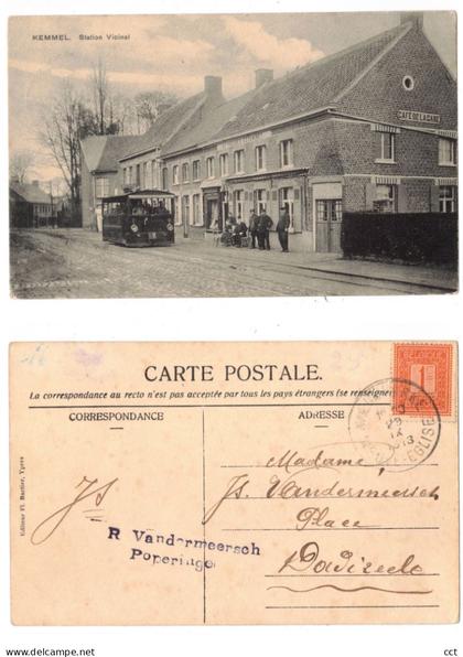 Kemmel Heuvelland Station Vicinal TRAM TRAMWAY ( Café de la gare )