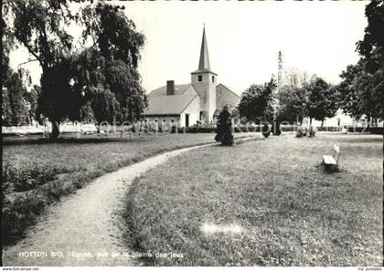 Hotton Eglise vue de la plaine des jeux