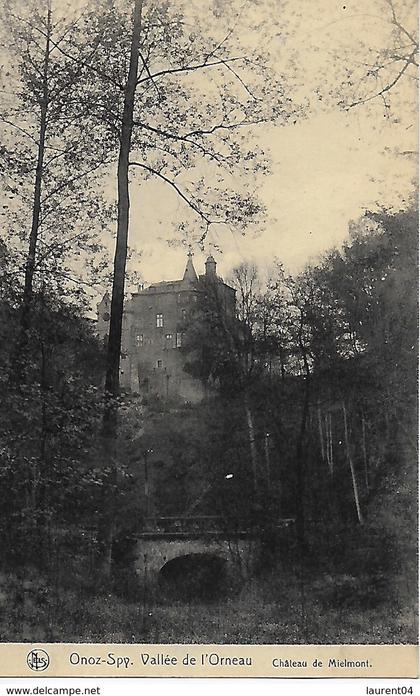 JEMEPPE-SUR-SAMBRE.ONOZ-SPY. (ENVIRONS DE SAMBREVILLE).  CHATEAU DE MIELMONT
