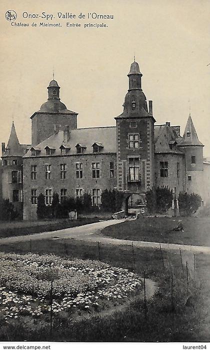 JEMEPPE-SUR-SAMBRE.ONOZ-SPY. (ENVIRONS DE SAMBREVILLE) CHATEAU DE MIELMONT. ENTREE PRINCIPALE