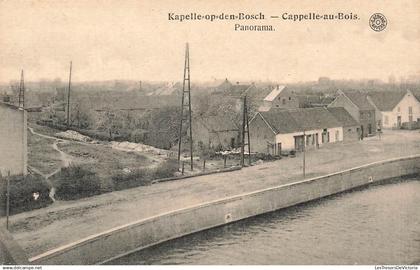 BELGIQUE - Capelle au Bois - Luna Parc - Panorama - ville - poteau - maison - Carte Postale Ancienne