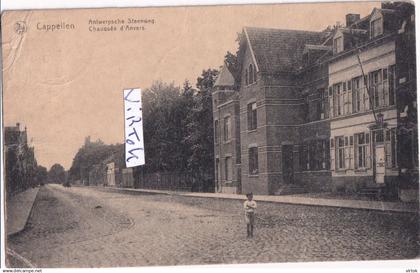 Kapellen - Cappellen :  Antwerpsche steenweg   ( 1920 met zegel )