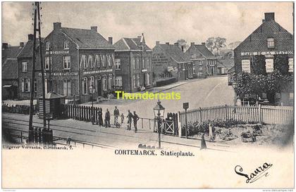 CPA KORTEMARK CORTEMARCK  STATIEPLAATS