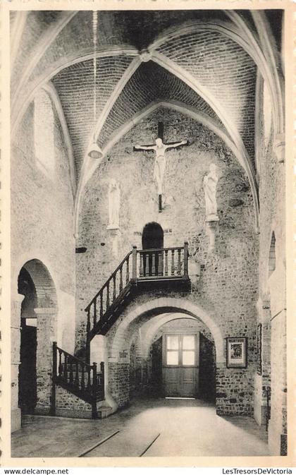 [-20%] BELGIQUE - Kortessem - Binnenzicht der Kerk Kalvarie - escalier - Drukk. Van Gutschoven Huygen - thill - Carte po