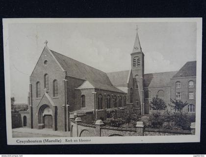 Kruishoutem (Marolle) kerk en Klooster