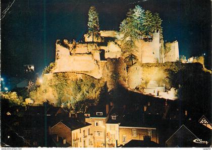 CPM La Roche-en-Ardenne Le Chateau Vue de nuit