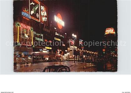 Bruessel Bruxelles Brouckeré Platz bei Nacht