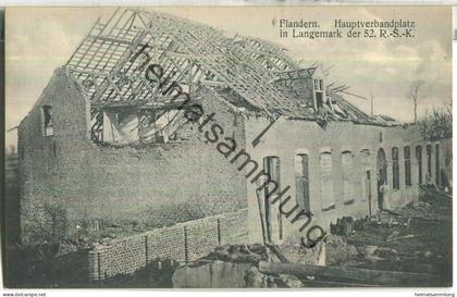 Flandern - Langemark - Hauptverbandplatz - Verlag Zipper Weilburg Lahn Serie 2 Nr. 103