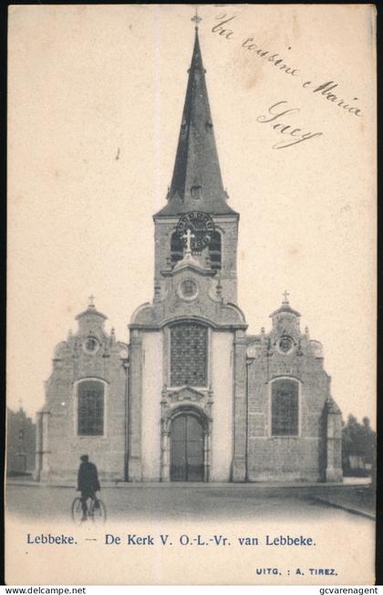 LEBBEKE     DE KERK VAN O.L.VROUW VAN LEBBEKE