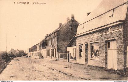 [-10%] BELGIQUE - Lendelede - Wijk Langemunt - boutique - maison - porte - rue - clôture - E Desaix - Carte postale anci