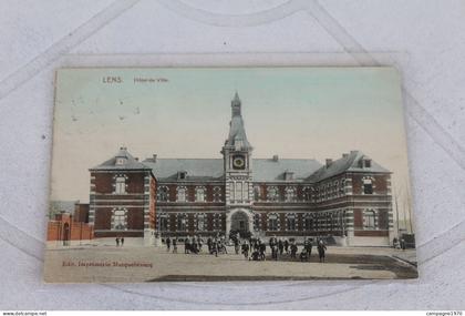 CPA - LENS ( JURBISE BRUGELETTE ) - HOTEL DE VILLE - 1910 - EDITION MARCOVICI