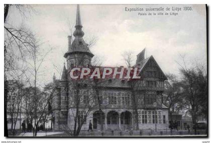 CPA Exposition Universelle De Liege 1905 Palais de la ville de Liege