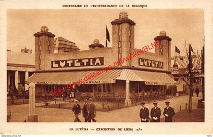 Le Lutétia - Exposition de Liege 1930 - Liège