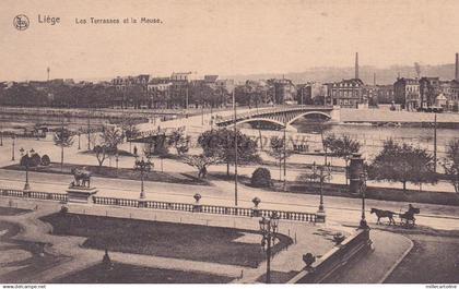 BELGIUM - Liege - Les Terrasses et la Meuse