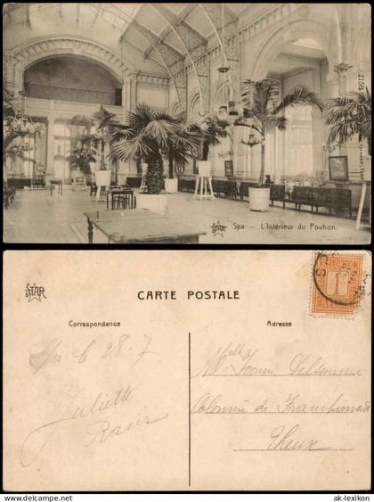 Spa (Provinz Lüttich) Spa (kêr) (Spå / Spâ) L'Intérieur du Pouhon. Belque 1917