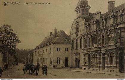Dolhain - Dalhem // Eglise et Ecole Moyenne 1919