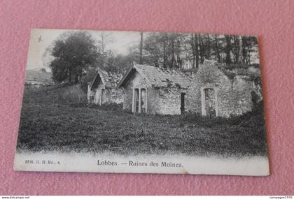 CPA - LOBBES - RUINES DES MOINES ( 1908 )