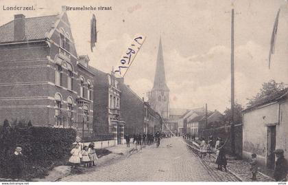 Londerzeel :  Brusselsche straat  (  1914 met zegel    edit  Van Molle )