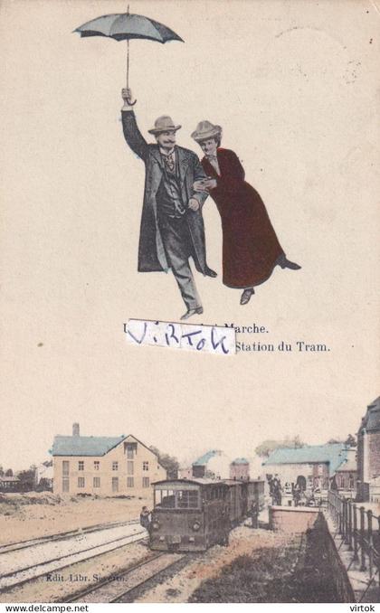 Marche  :      Station du Tram    ecrit 1911