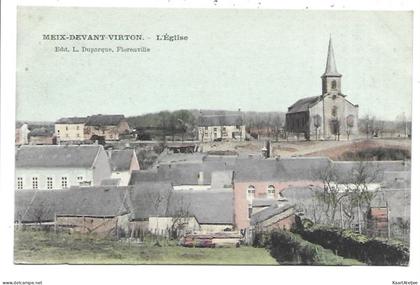 Meix-Devant-Virton - L'Eglise (in kleur).