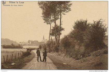 MEIX-DEVANT-VIRTON. VILLERS LA LOUE.  PANORAMA DU VIEUX CHEMIN.  ANIMATION.
