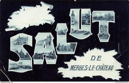 [-10%] BELGIQUE - Merbes le Château - Salut de Merbes le Château - Multi-vues - Carte postale ancienne