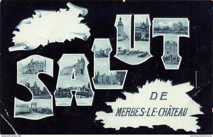 [-5%] BELGIQUE - Merbes le Château - Salut de Merbes le Château - Multi-vues - Carte postale ancienne