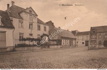 CPA Merchtem - Kerkplein - Uitg. Asselman, Merchtem - Circulée 1938 - Divisée -