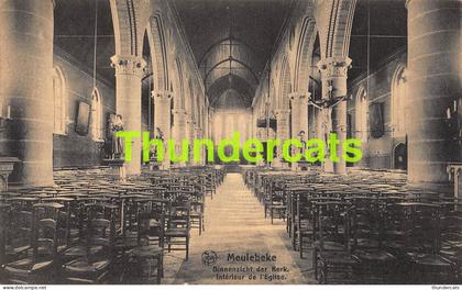 CPA MEULEBEKE BINNENZICHT DER KERK INTERIEUR DE L'EGLISE