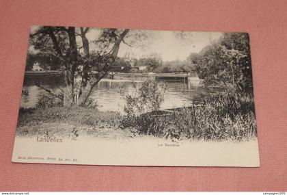 BELLE CPA - LANDELIES ( MONTIGNY LE TILLEUL ) - LA SAMBRE ( EDITION NELS SERIE 10 N°91 )