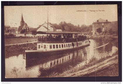 Carte Postale - LANDELIES - Passage du Touriste - Bateau - CPA   //
