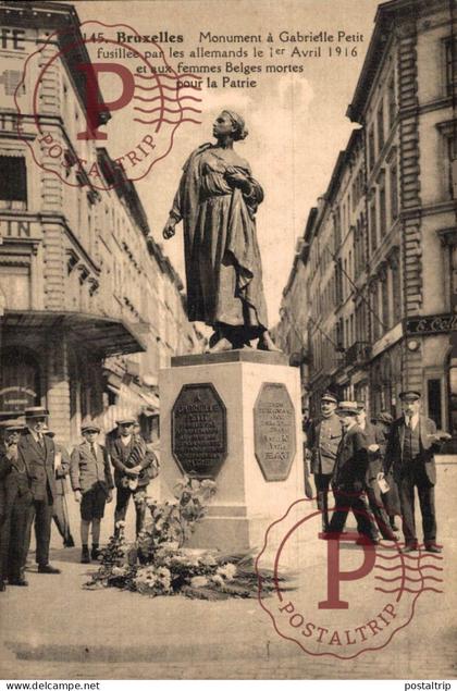 BELGICA. Belgien Belgium GABRIELLE PETIT. ESTATUE.