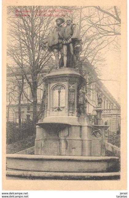 POSTAL     BRUSELAS  -BELGICA  - PLAZA DEL PETIT SABION  (SQUARE DU PETIT SABION)