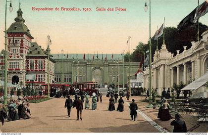 [-15%] BELGIQUE - Bruxelles - Expositions Universelles 1910 - Salle des fêtes - Carte Postale Ancienne