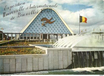 CPM Exposition Universelle de Bruxelles Facade principale des Grands Palais