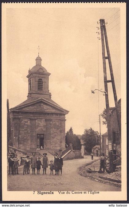+++ CPA - SIGNEULX - Musson - Vue du centre et Eglise - Carte Animée   //