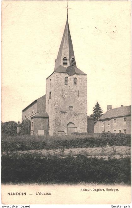 CPA  Carte Postale Belgique Nandrin L'église  1912 VM88250