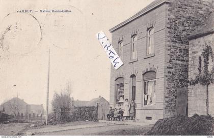 Ambly  :   maison hanin gilles desaix  (  ecrit 1928 avec timbres )   nassogne