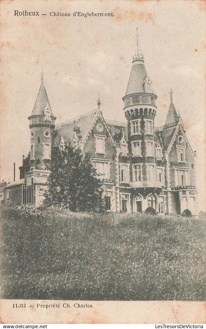 [-5%] BELGIQUE - Neupre - Rotheux - Château dEnglebermont - Carte Postale Ancienne