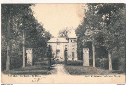 NEVELE    HET KASTEEL DE MOTTE      2 SCANS