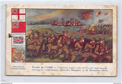 België - NIEUWPOORT (W. Vl.) Engelse infanterie weert Duitse tegenaanvallen af ​​- 26 november 1914