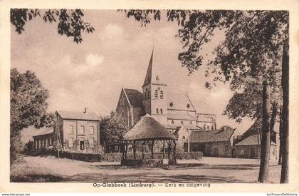 [-5%] BELGIQUE - Op Glabbeek - Opglabbeek - Kerk en omgeving - Carte postale ancienne