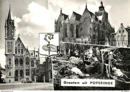 Poperinge Rathaus Kirche