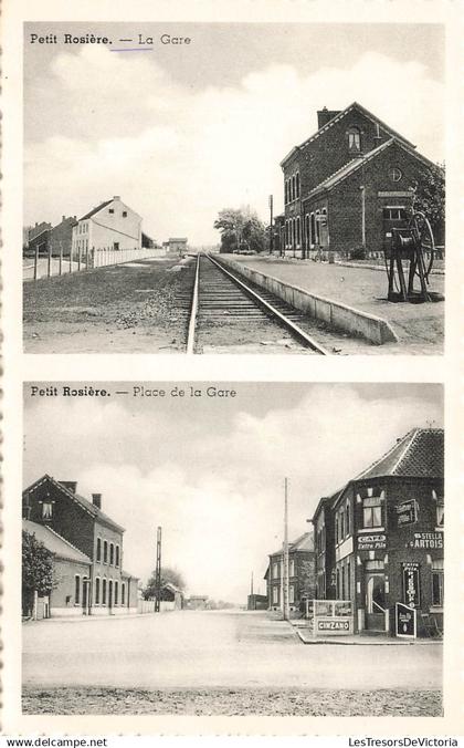 [-5%] BELGIQUE - Ramillies - Geest Gerdmont Petit Rosière - La Gare - Place de la Gare - Carte Postale