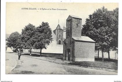 Autre-Eglise - L'Eglise et la Place Communale.