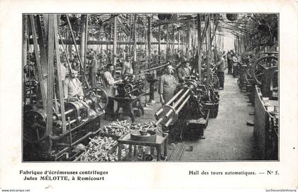 [-30%] BELGIQUE - Remicourt - Fabrique décrémeuses centrifuges - Animé - Carte Postale Ancienne