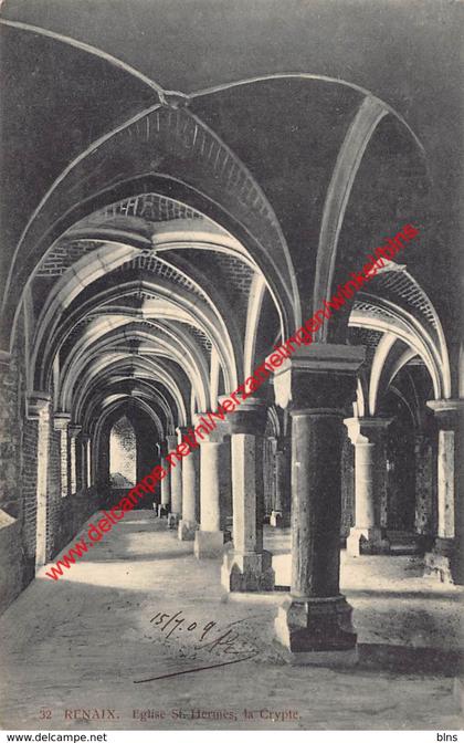 Eglise St-Hermès - la crypte - Ronse