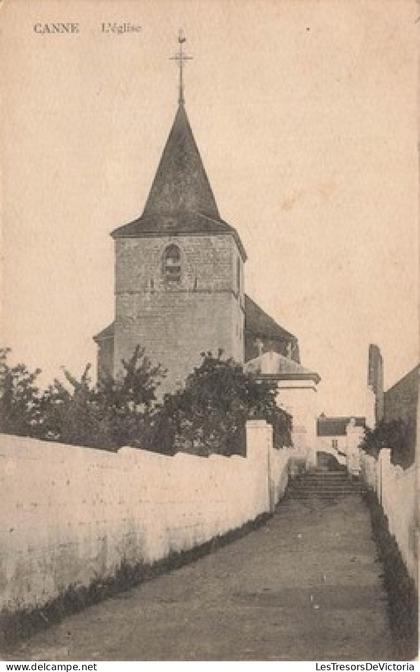 [-20%] BELGIQUE - Canne - Eglise - Bâtiment - Clocher - Flèche - Ruelle - Marche