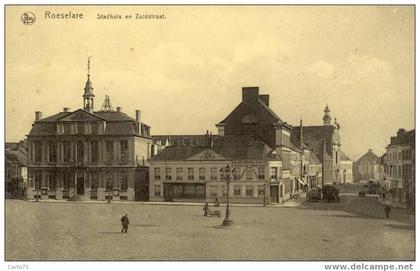 BELGIQUE - ROSELARE - ROULERS - Stadhuis en Zuidstraart